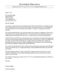 Research Assistant Cover Letter Sample Monster Com