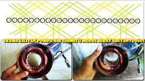 Setiap rumah pasti dilengkapi dengan pompa air yang berguna untuk mengalirkan air dari sumbernya ke tempat penampungan air dirumah. Spul Pompa Air Shimizu Terbaru Part 3 Skema Pompa Air Shimizu Youtube
