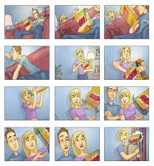 colour storyboard on Behance