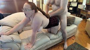 Ginger MILF Fucked Hard In Heels And Skirt With Bouncing Tits And Loud  Moaning