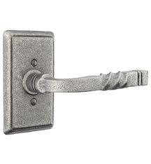 Activate by turning the inside thumbturn to the unlocked position. Emtek 7203scfblh 4 3 8 Wrought Steel Door Lever Set With Rectangular Rosette With Finish Flat Black And Lever Type San Carlos Lever And Hand Position Left Hand And Door Lock Type Privacy