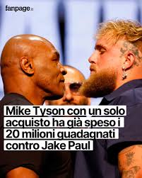 Mike Tyson ha già speso quasi tutti i soldi che ha guadagnato combattendo  un match di pugilato contro Jake Paul. Nemmeno il tempo di prendere la  borsa ricca, da 20 milioni di