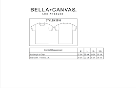 5 Canvas Tee X E Cd F471 9ccd Bella Canvas 3001 Size Chart