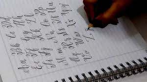 Calligraphy is an artistic writing style where the pressure is varied to create thick and thin lines, all in a single stroke. How To Write Letters In Modern Calligraphy Using Just A Pencil New Letters For Beginners Tutorial Youtube