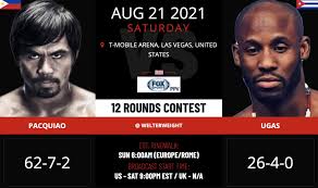 Pacquiao vs ugas results and highlights: Pacquiao Vs Ugas Live Stream Online Date Time Ppv Free