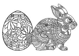 Easter Egg And Rabbit With Patterns From The Gallery Easter Easter Coloring Pages Mandala Coloring Mandala Coloring Pages
