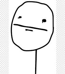 Stick Man Illustration Warframe Internet Meme Youtube Know Your Meme High Resolution Poker Face White English Face Png Pngwing