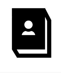Black And White Contacts Icon Contacts Icon In Android Style This Contacts Icon Has Android Kitkat Style If You Use The Icons For Android Apps We Recommend Android Icons Icon Logo Project