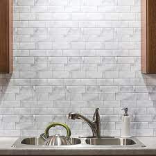 Backsplash tiles are as beautiful and varied as they are practical and protective. Tack Tile Peel Stick Vinyl Backsplash Tiles 3 Pk At Menards