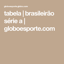 Tabela Brasileirao Serie A Ge Brasileirao Tabela Brasileirao Brasileirao Serie A