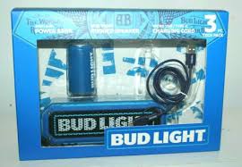 Bud Light 3 Pc Tech Pack Bluetooth Rugged Speaker Power Bank Charging Cord In 2020 Charging Cord Bud Light Powerbank