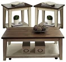 It lets you create a warm and inviting look with your favorite decor, collectibles. Liberty Furniture Lancaster 3 Piece Occassional Table Set Farmhouse Coffee Table Sets By Massiano