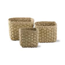 See more ideas about seagrass basket, basket, sea grass. Harbour Square Seagrass Baskets S 3 Basket Sets Seagrass Basket Storage Organization