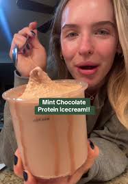 Mint Chocolate Protein Ice Cream Recipe Tutorial