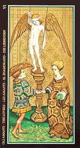 6 Tarot De Visconti Sforza L Amoureux Www Metatarots Com Art De Carte De Tarot Tarot Tarot Divinatoire