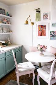 Directly next to the space is the minimalist dining set with tall chairs and the table with fresh yellow flowers. Dining Room Table Ideas For Small Spaces Modern Furniture Images
