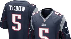 Tim tebow #5 of the new england patriots looks on after the game. Tim Tebow No 5 Patriots Jersey Available For 99 Online Photo Nesn Com