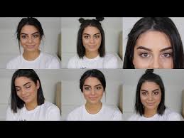 Just embrace that hair girl ;)instagram: 6 Heatless Back To School Hairstyles For Short Hair Youtube Short Hair Back Easy Hairstyles For School Heatless Hairstyles