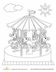 (i used 12″x12″ scrapbook card so i managed to print two at once because i have an a3. Carousel Worksheet Education Com Coloring Pages Free Coloring Pages Coloring Books