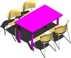 5 out of 5 (1) add to cart. 4 Seater Rectangular Dining Table With Chairs 3d Dwg Model For Autocad Designs Cad