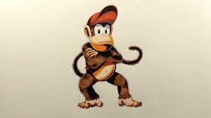 Drawing Diddy Kong (Timelapse) - Youtube