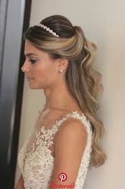 Visit weddingforward.com to see more romantic, easy & simple. Hairstyle Hairstyle Wedding Hair And Makeup In 2019 Wedding Hair Makeup Bride Headband Wedding Pinterest Wedding Hair Headband Wedding Hair Down Wedding Hair Half