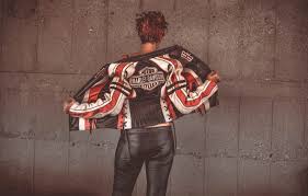 Wallpaper Girl Background Back Harley Davidson Leather Jacket Images For Desktop Section Stil Download
