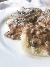 Image result for sausage gravy biscuits