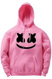 High quality marshmello face gifts and merchandise. Marshmello Smile Face Printed Long Sleeve Casual Loose Hoodie Beautifulhalo Com
