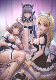 Rule34 - If it exists, there is porn of it  qosic, akamatsu kaede,  kirigiri kyouko, nanami chiaki  5635474