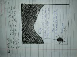 You'll need to anchor the other end of the thread on your body. The Spider Wants To Invite The Fly To His Home He Draws An Invitation Card At Her Home Make An Brainly In