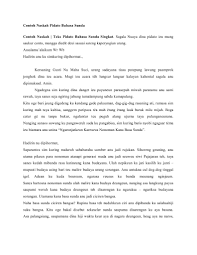 Hi teman, kali ini aku akan memberikan contoh warta bahasa sunda. Pidato Basa Sunda Tentang Silaturahmi Sketsa