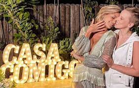 O casal fez o anúncio por meio das redes sociais. Vitoria Strada E Marcella Rica Compartilham Momento Romantico Na Piscina Ofuxico