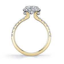 The Custom Engagement Ring The Ever Present Representation Of Your Loving Un Yellow Gold Halo Engagement Ring Womens Engagement Rings Engagement Rings Chicago