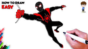So, lets start the #ironma. How To Draw Spiderman Easy Step By Step Spider Man Into The Spider Verse Drawing For Kids Youtube