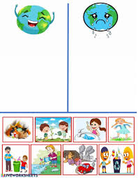 Material interactivo de sílabas para preescolar y primaria. Cuidemos El Medio Ambiente Ficha Interactiva Earth Day Crafts Earth Day Activities Earth Day Drawing