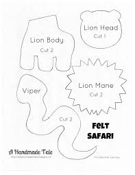 Felt Safari 2 Pdf Google Drive Felt Board Patterns Quiet Book Templates Felt Stories
