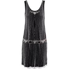 H M Dress 30 Liked On Polyvore Featuring Dresses Black H M Beaded Mesh Dress Embroidered Dress Li Fashion Flapper Style Dresses New Years Eve Dresses