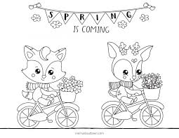 Free printable spring coloring pages. Free Printable Spring Coloring Sheets Merry About Town