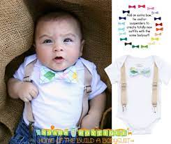 Easter Outfit Baby Boy With Tan Suspenders And Argyle Bow Tie Nik And Noah S Boytique
