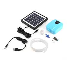 Solar Powered Dc Charging Oxygenator Fishing Air Pump Water Oxygen Pump Pond Aerator With 1 Air Stone Aquarium Airpump Hot Sale Affiliate
