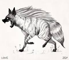 Aardwolf Animal Sketches Scary Animals Art