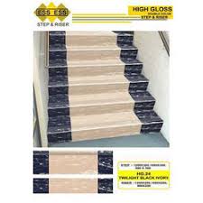 We are one of the notable step riser manufacturers in morbi, gujarat. Ceramic Twilight Black Ivory Step And Riser Tile Rs 250 Set Id 20199310830