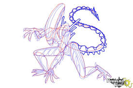 1280x720 how to draw xenomorph from alien covenant step by step with pencil. How To Draw A Xenomorph Drawingnow