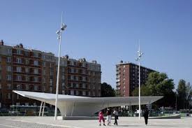 A Canopy And A Pavilion At Porte Des Lilas Matthieu Gelin David Lafon Pavilion Architecture Canopy