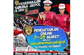 Penggunaan aplikasi cnc sdm polri saat pelaksanaan seleksi penerimaan anggota polri, sehingga nilai. Penerimaan Taruna Akpol 2020 Dibuka Berikut Syarat Dan Cara Daftarnya Halaman All Kompas Com