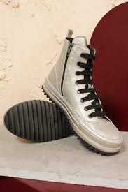 Black And Silver High Top Sneakers Silver Combat Sneaker Sneakers High Top Sneakers Black Laces