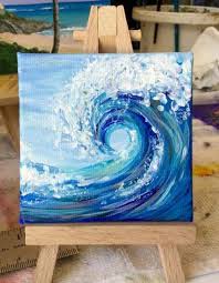 Painting Acrylic Ocean Canvases 26 Ideas Canvas Art Painting Acrylic Art Painting Art Projects