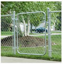 4 Foot Black Chain Link Fence Gate 38 X 48 Galvanized Steel Fence Gate Walk Through Chain Link Tubing Pedestrian 99713008991 Ebay Chain Link Fence Gate Chain Link Fence Steel Fence