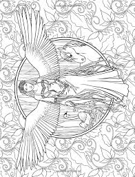 Mythical fairy coloring pages for adults. Coloring Pages